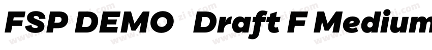 FSP DEMO   Draft F Medium Regula字体转换